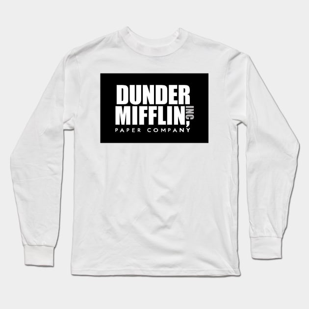 Dunder Mifflin Inc Paper Company Office Logo 2 Long Sleeve T-Shirt by tvshirts